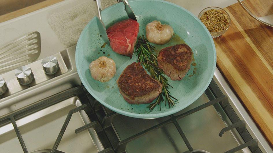 STARLYF Jade Pan 24cm - Padella con rivestimento in giada, rotonda da 24 cm  