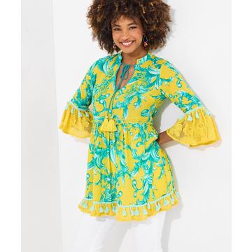 Boho-Tunikakleid mit Spitze