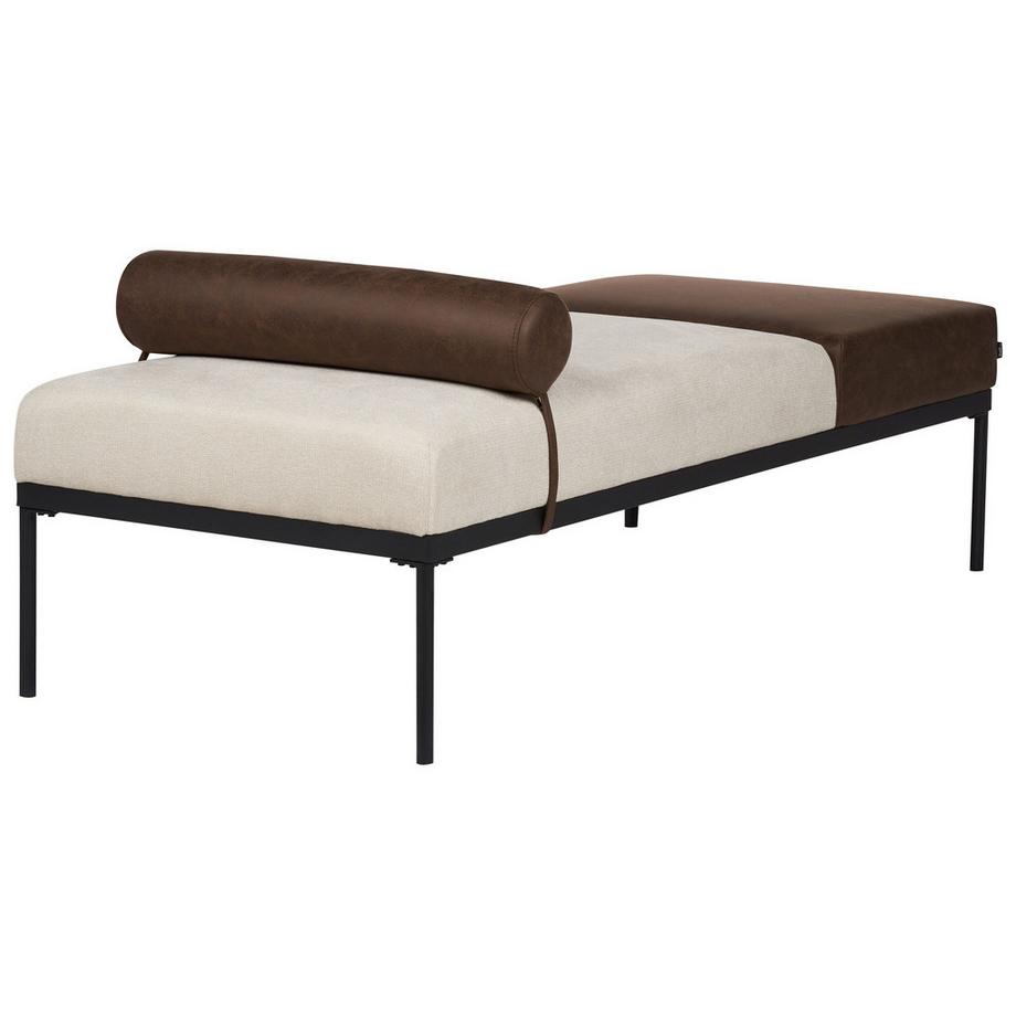 Beliani Chaise longue en Cuir PU Rétro MALMOS  
