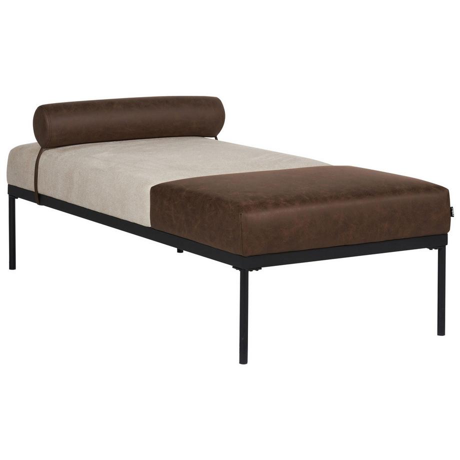 Beliani Chaise longue en Cuir PU Rétro MALMOS  