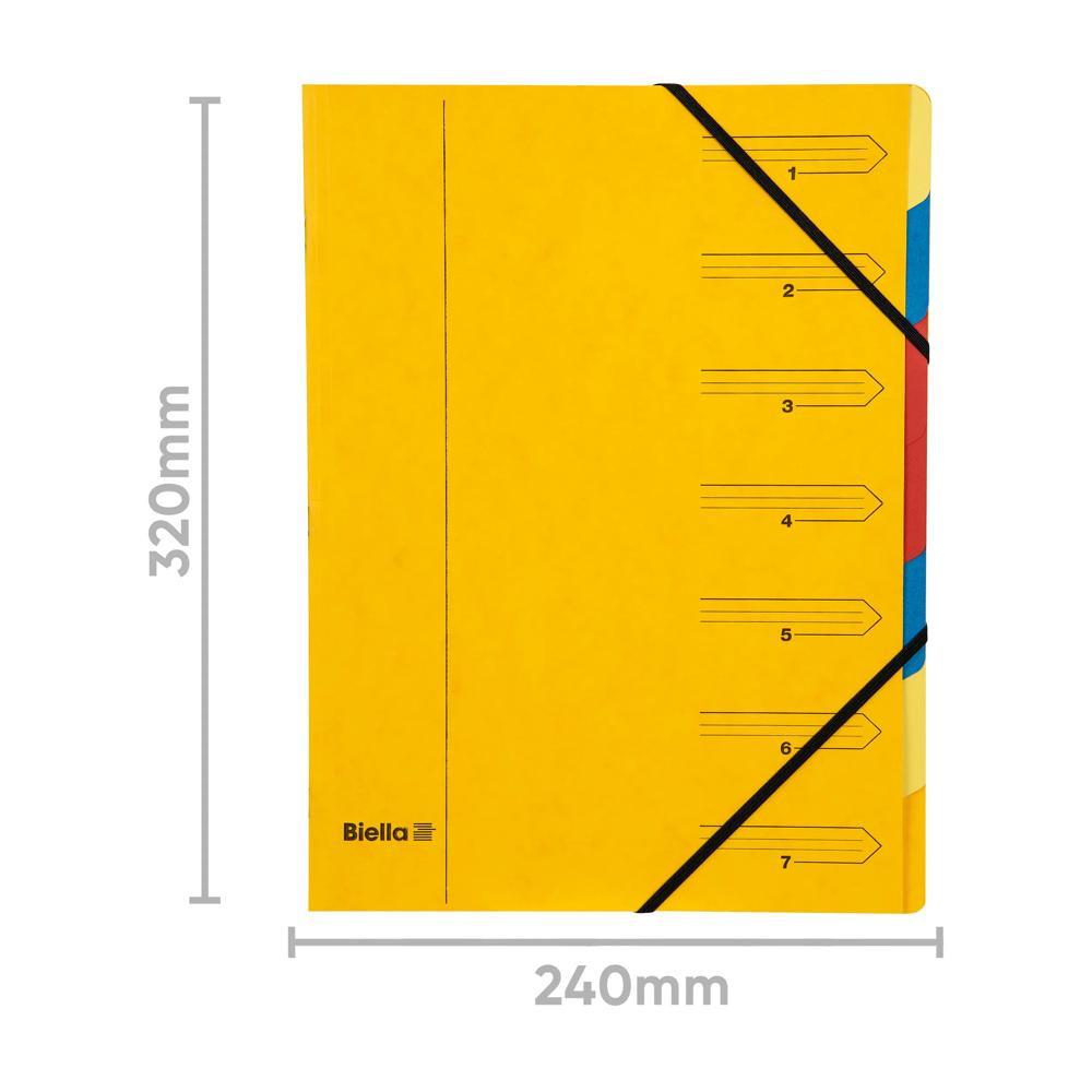 Biella Gummibandmappe A4 mit Beschriftungsstreifen - x 20  