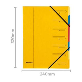 Biella Gummibandmappe A4 mit Beschriftungsstreifen - x 20  