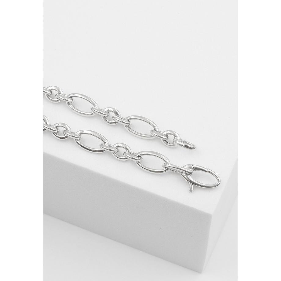 MUAU Schmuck  Collier fantaisie en or blanc 750, 6,5mm, 45cm 