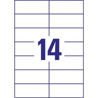 Avery-Zweckform ETIQUETTES universelles avec ultra-grip, 105 x 42.3 mm, jet d'encre, laser couleur, laser s/W  