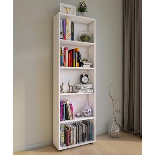 VCM Holz Aufbewahrung Stand Regal Bücherregal Deko Bücher Standregal Bulas 5 Fächer  