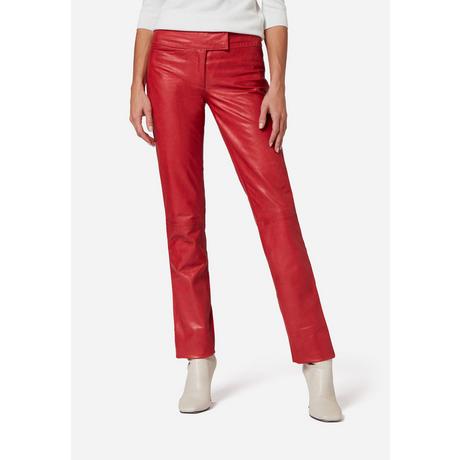 RICANO  Pantalon en cuir , coupe basse, au design simpliste. 