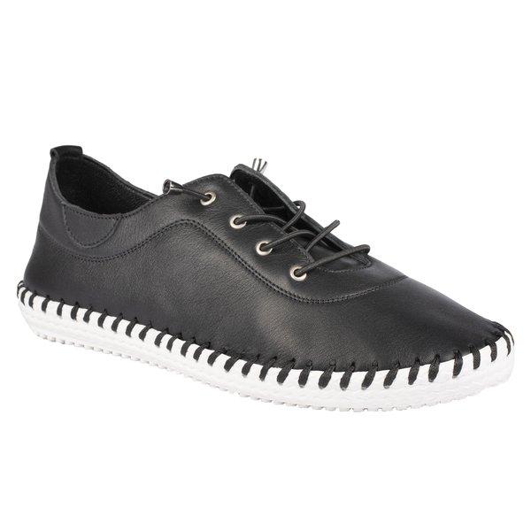 Image of Leinenschuhe St Ives Damen Schwarz 36