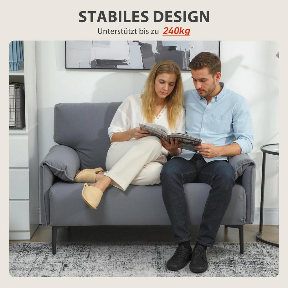 HOMCOM 2-Sitzer-Sofa  