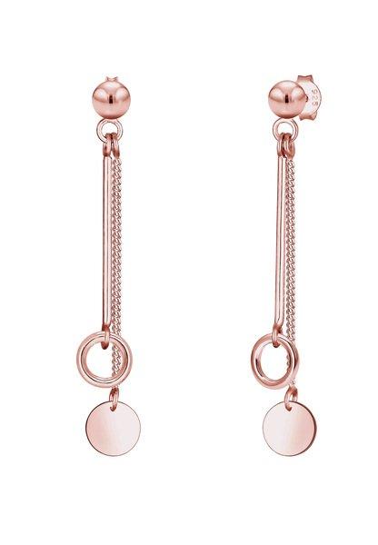 Elli  Boucles d'Oreilles Chaîne Cercle 