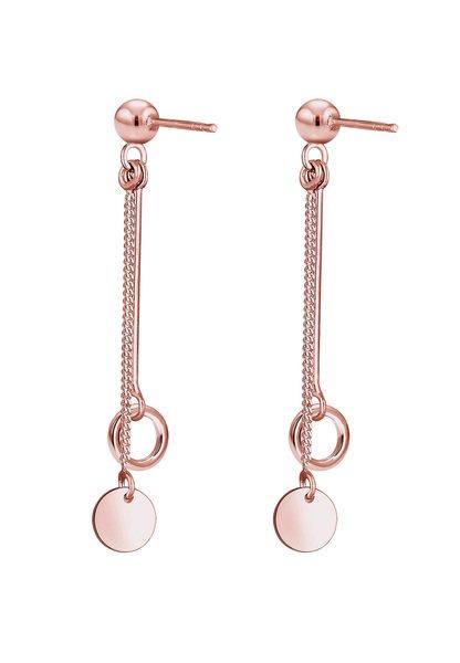 Elli  Boucles d'Oreilles Chaîne Cercle 