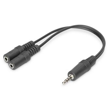 Digitus Audio Headset Adapter / Konverter, 3,5 mm Klinke (4-Pin)