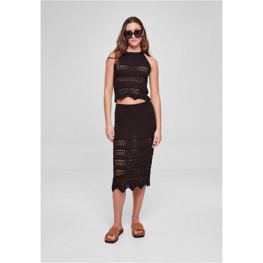 URBAN CLASSICS Top Corto Maglia Uncinetto Halter  
