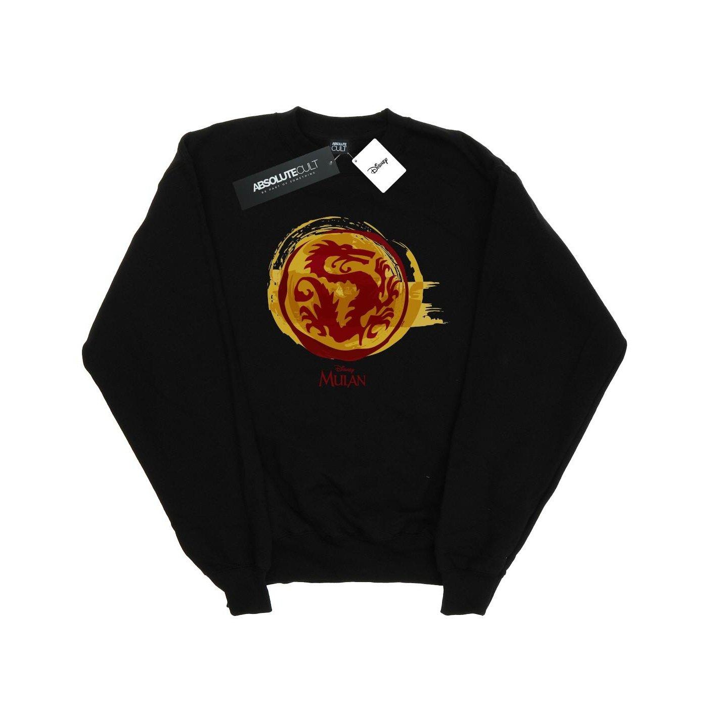 Image of Mulan Courage Dragon Symbol Sweatshirt Unisex Schwarz 140/146