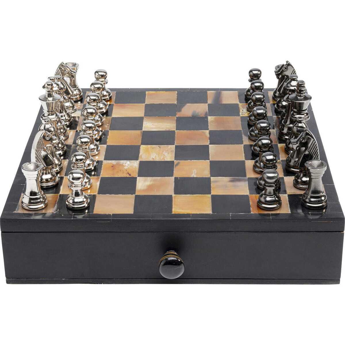 Image of Deko Objekt Chess Antique 36x33 Unisex Schwarz ONE SIZE