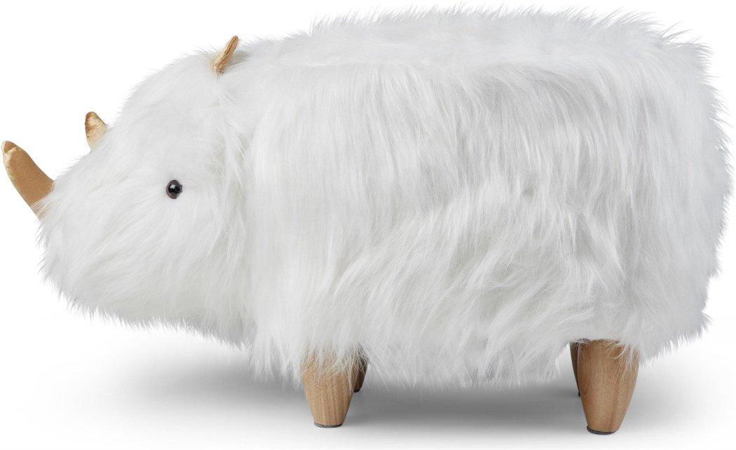 Image of Kinderhocker Rhinozeros Knut Weiss Unisex ONE SIZE