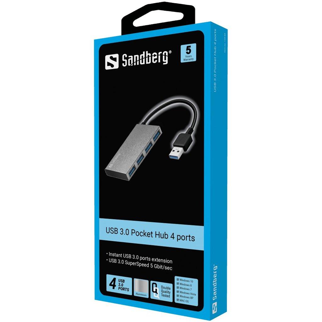 Sandberg  Sandberg USB 3.0 Pocket Hub 4 ports 