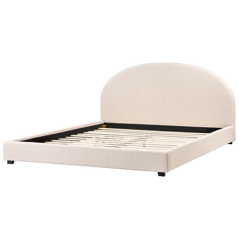 Beliani Letto en Tessuto Retrò VAUCLUSE  