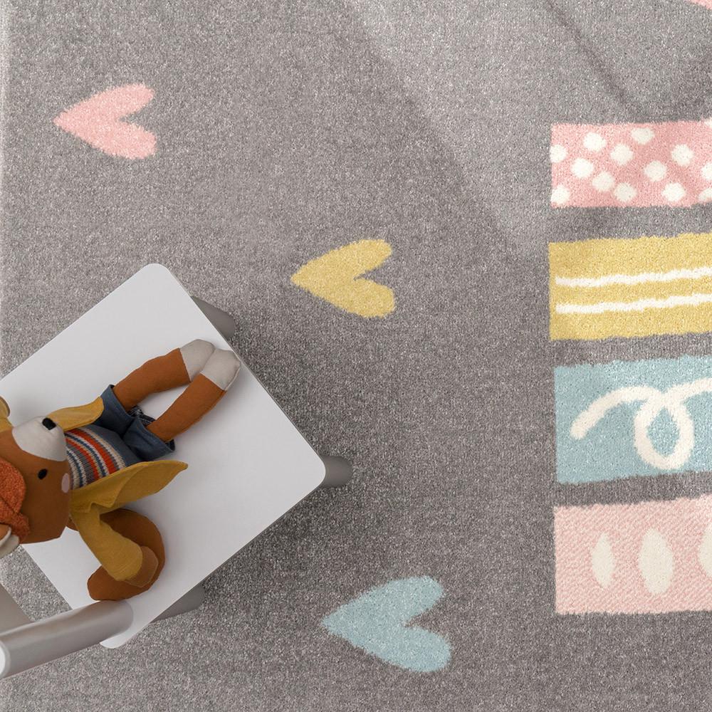 Paco Home Carpet pour enfants E Rainbow  