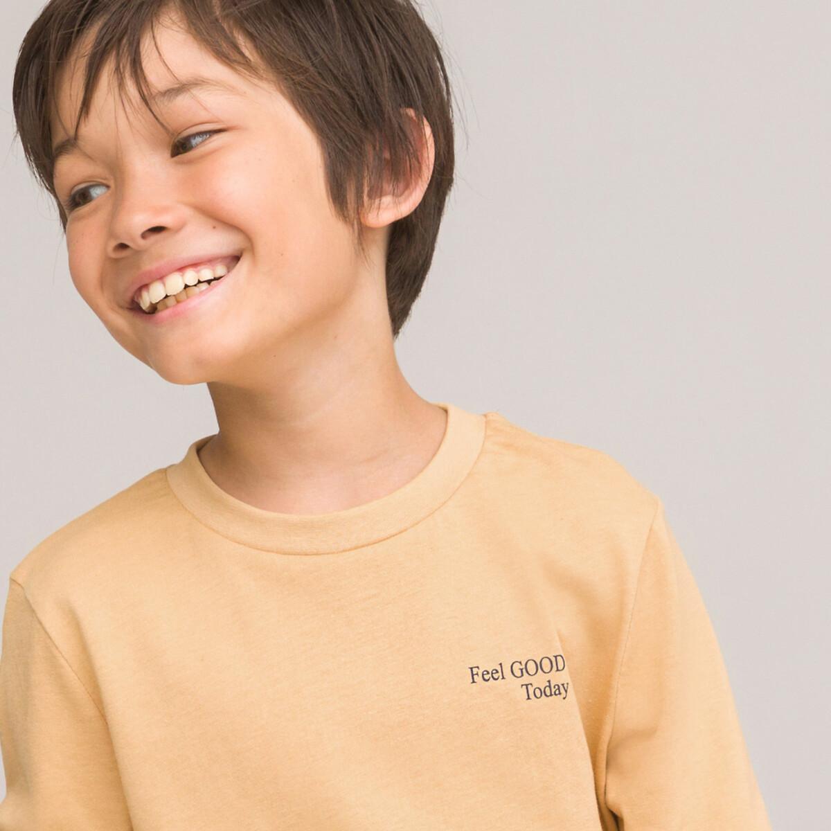 Image of 3er-pack Langarmshirts Mit Aufschrift Jungen Gelb 102