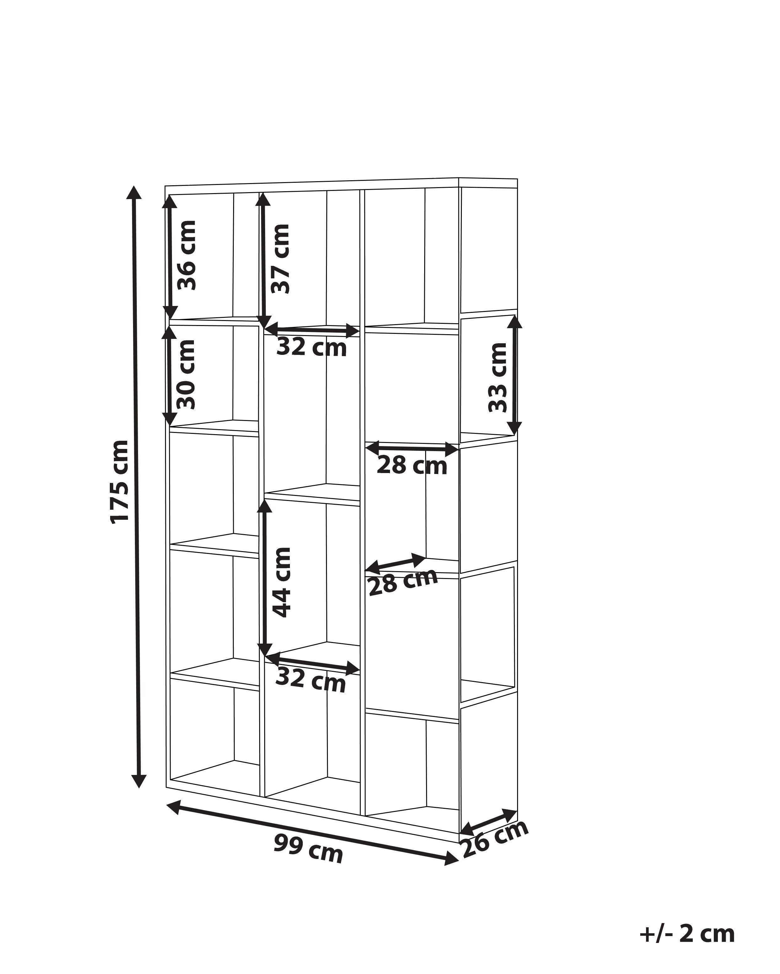 Beliani Etagère en Panneau de particules de bois Moderne BANGOR  