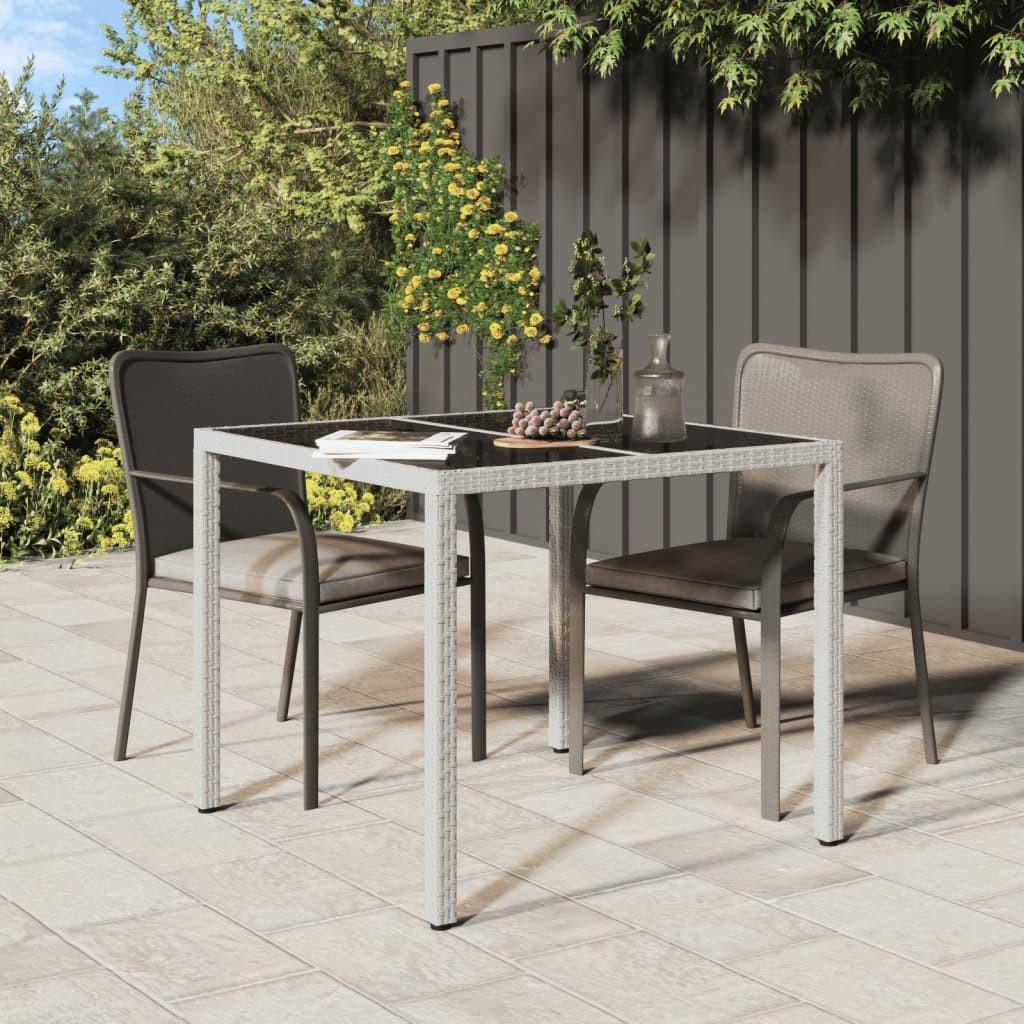 VidaXL Table de jardin rotin synthétique  