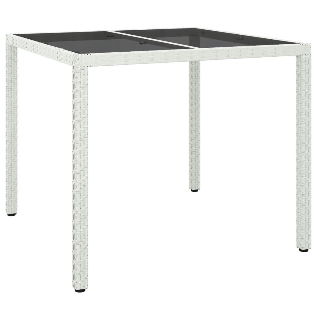 VidaXL Table de jardin rotin synthétique  