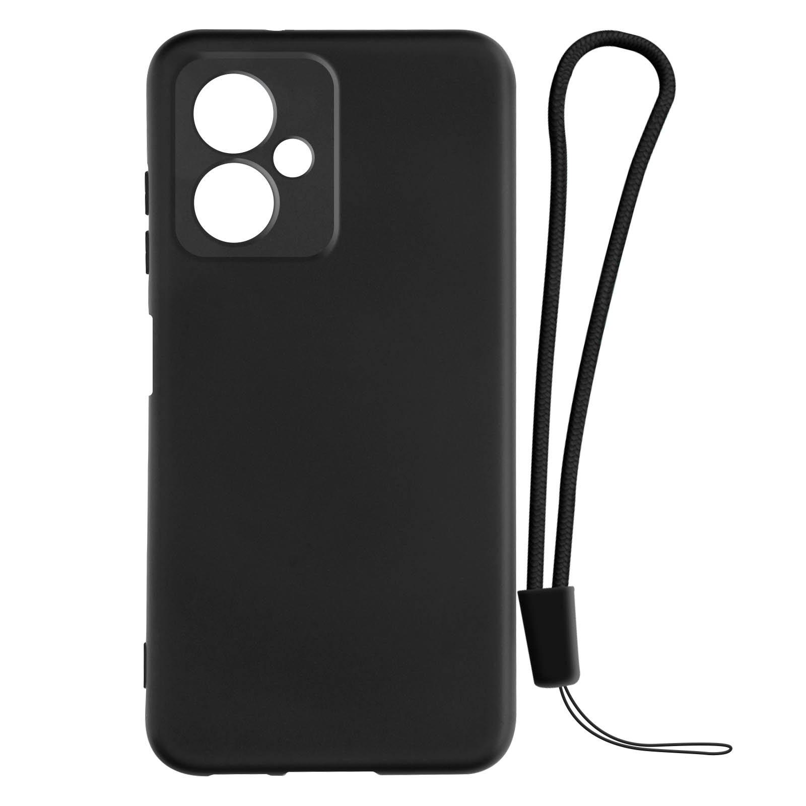 Avizar  Cover Redmi Note 12 5G in silicone nera 