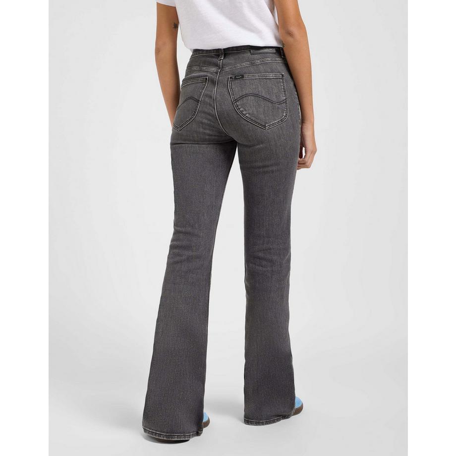 Lee Breese Faded Paint Flare Jeans  
