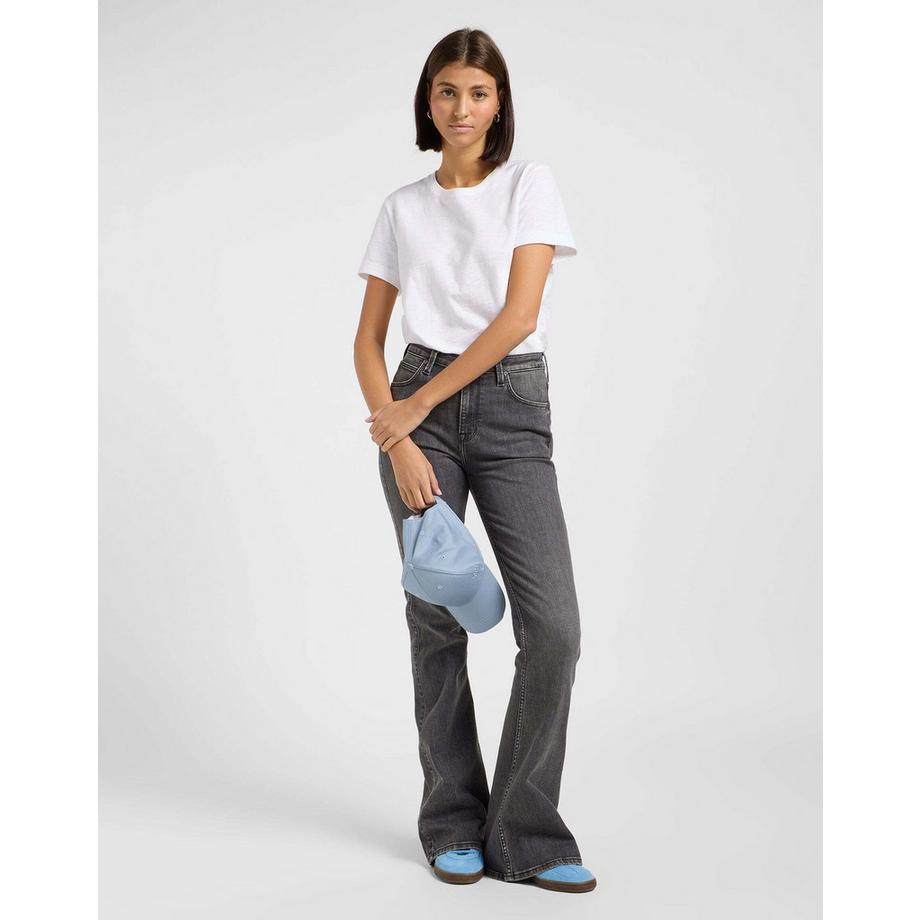 Lee Breese Faded Paint Flare Jeans  