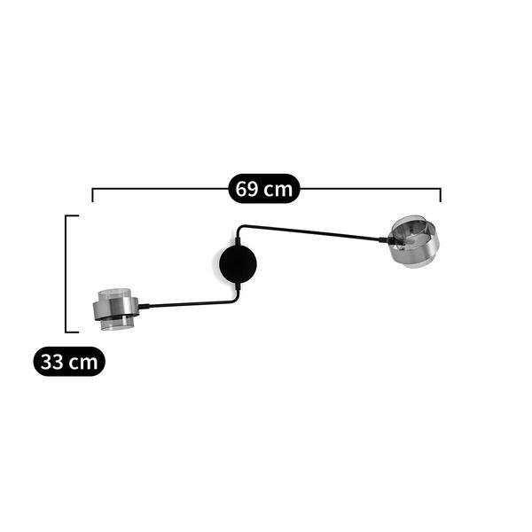 La Redoute Intérieurs Applique 2 bras verre et laiton BOTELLO  