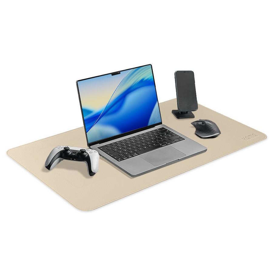 KAMA Tapis de bureau Premium, Mousepad (Faux Cuir)  