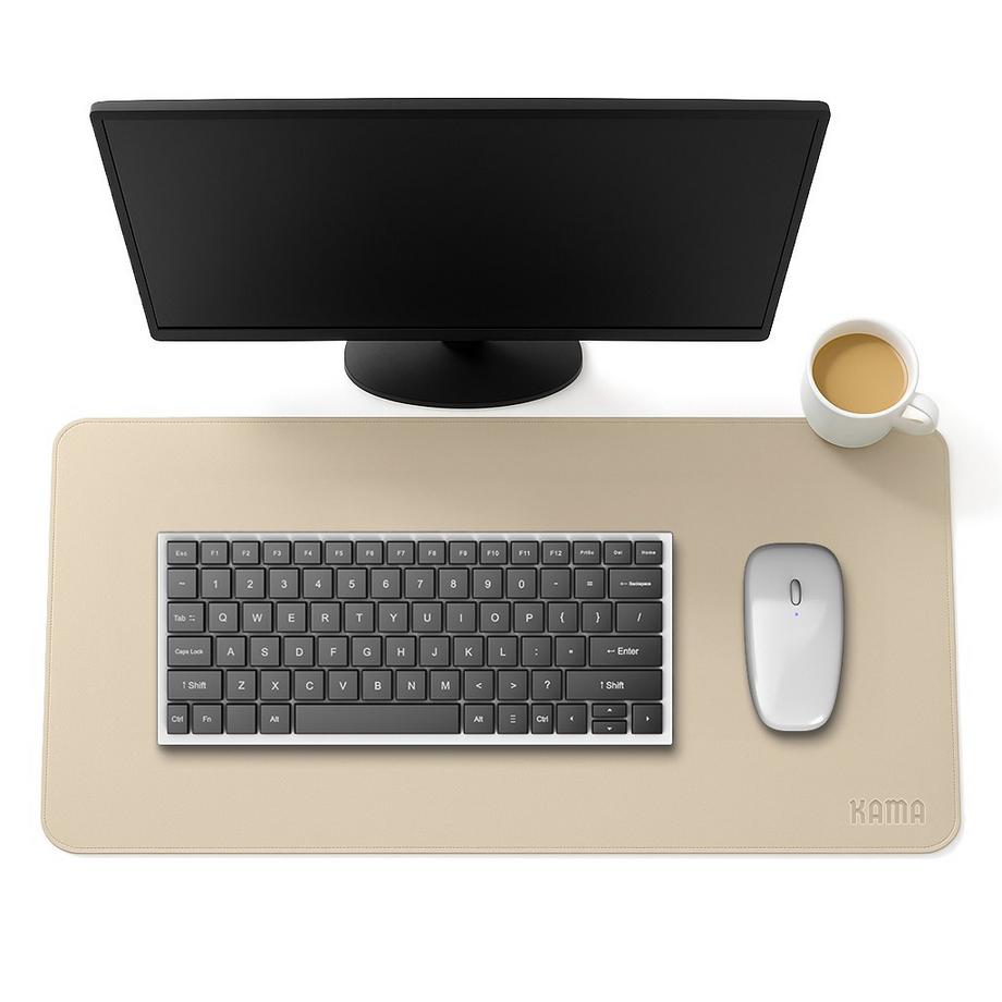 KAMA Tapis de bureau Premium, Mousepad (Faux Cuir)  