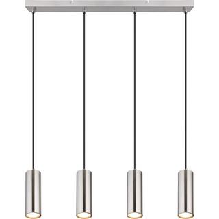 mutoni Lampe à suspension Robby métal nickel mat 4xGU10  