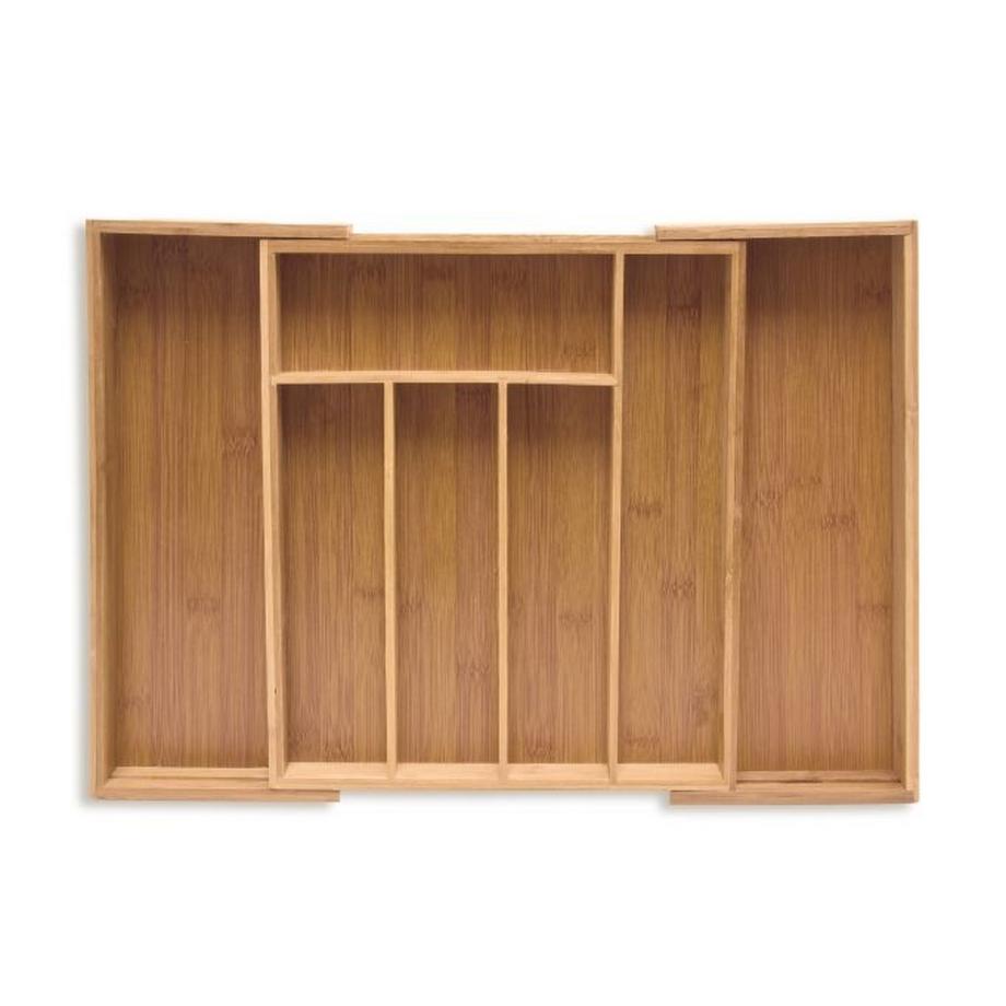 B2X  Cassetto portaposate extra profondo estensibile in bambù 