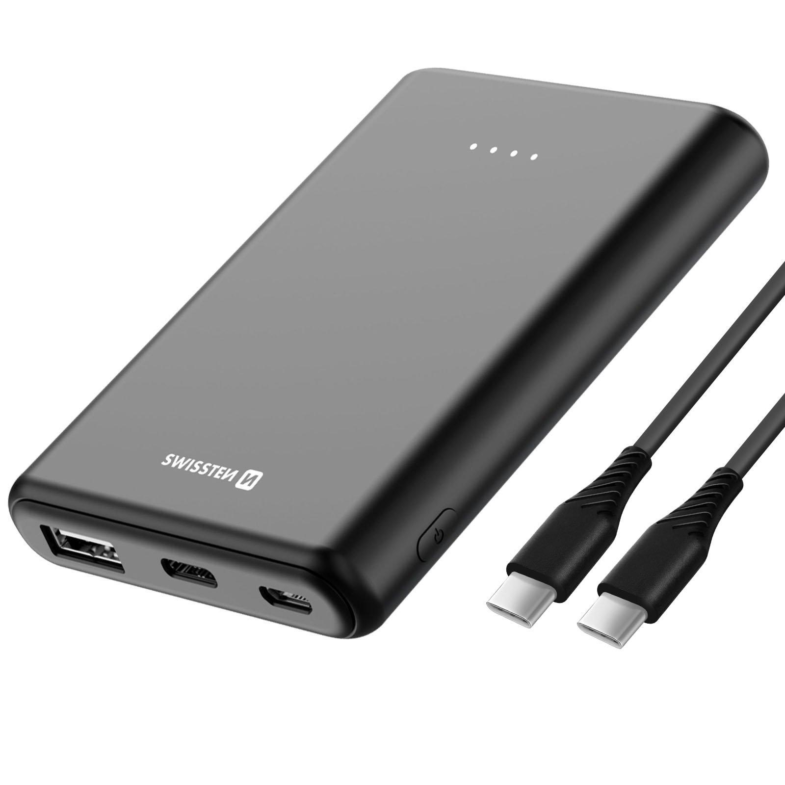 SWISSTEN  Batterie externe 5000mAh USB 10W Noir 