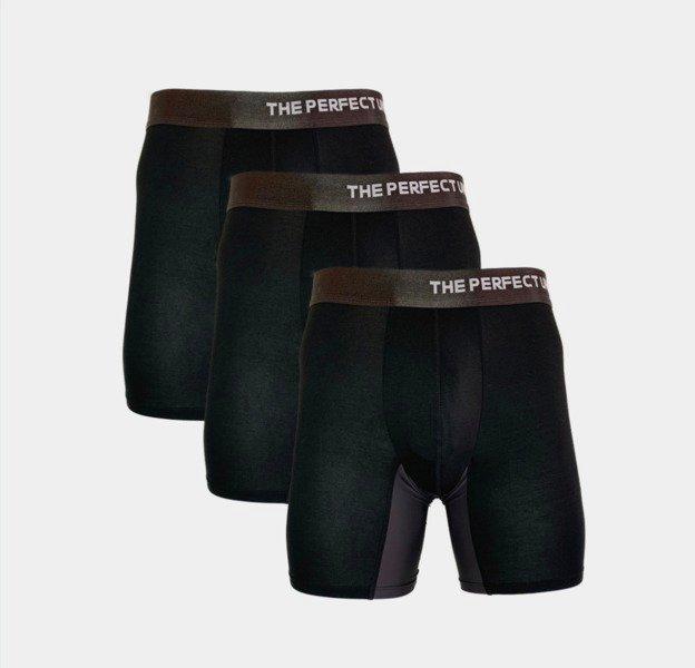 The Perfect Underwear  Bambus Boxer-shorts, schwarz (3 Stk. pro Pack), Größe S 