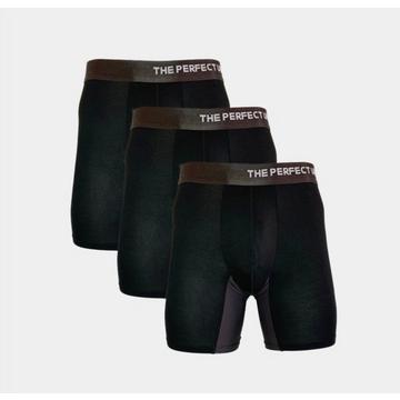 Bambus Boxer-shorts, schwarz (3 Stk. pro Pack), Größe S