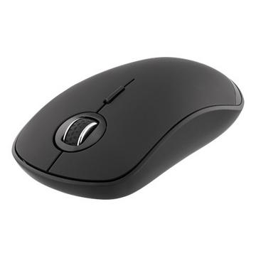Mouse wireless silenzioso Deltaco, Bluetooth, 800-1600 DPI - nero