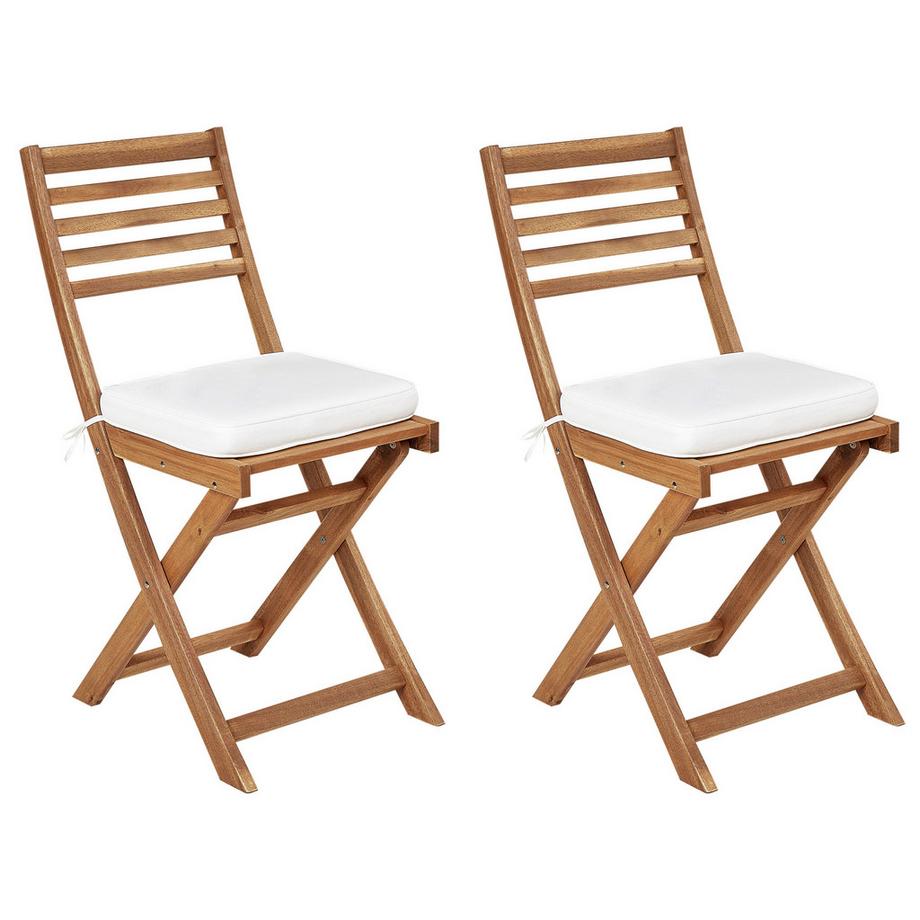 Beliani Set di 2 cuscini per sedie en Poliestere  FIJI  