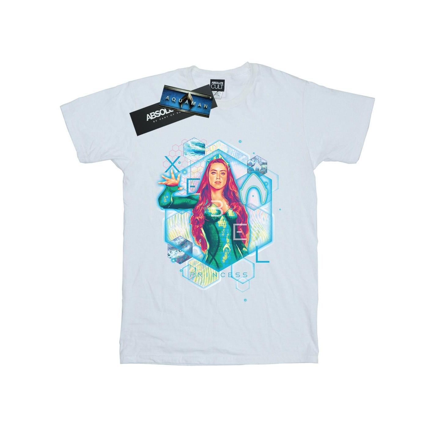 Image of Aquaman Mera Geometric Tshirt Mädchen Weiss 152-158