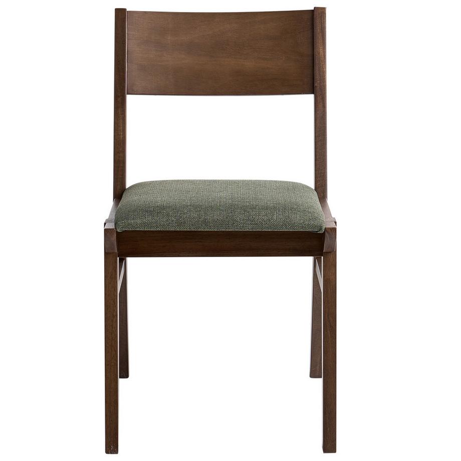 Beliani Lot de 2 chaises de salle à manger en Bois d'hévéa Traditionnel ENOLA  
