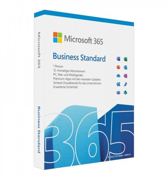 Microsoft  365 Business Standard 1 licenza/e Abbonamento Tedesca 1 anno/i 