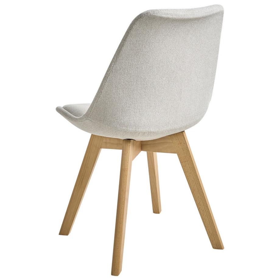 Beliani Lot de 2 chaises de salle à manger en Tissu Moderne DAKOTA II  