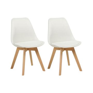 Lot de 2 chaises de salle à manger en Tissu Moderne DAKOTA II