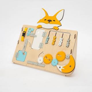 Montessori  Jouet de motricité, Planche d'activités, Cadeau de Noël Montessori, Planche de motricité - Fox 