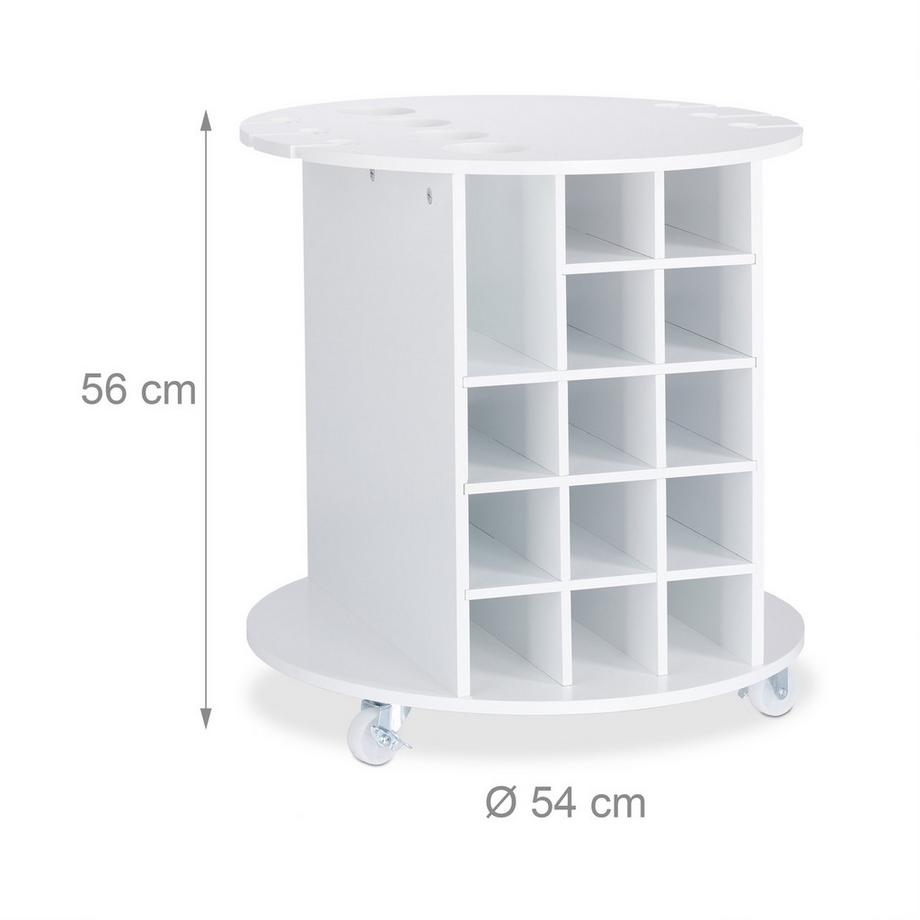 B2X Großes Weinregal auf Rädern  