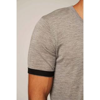 Bellemere New York  T-shirt a righe in cashmere a maniche corte 