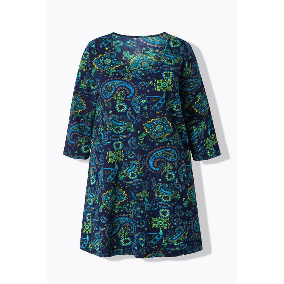 Ulla Popken Maglia lunga Linea ad A Girocollo Maniche 3/4  