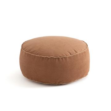 Pouf velours côtelé