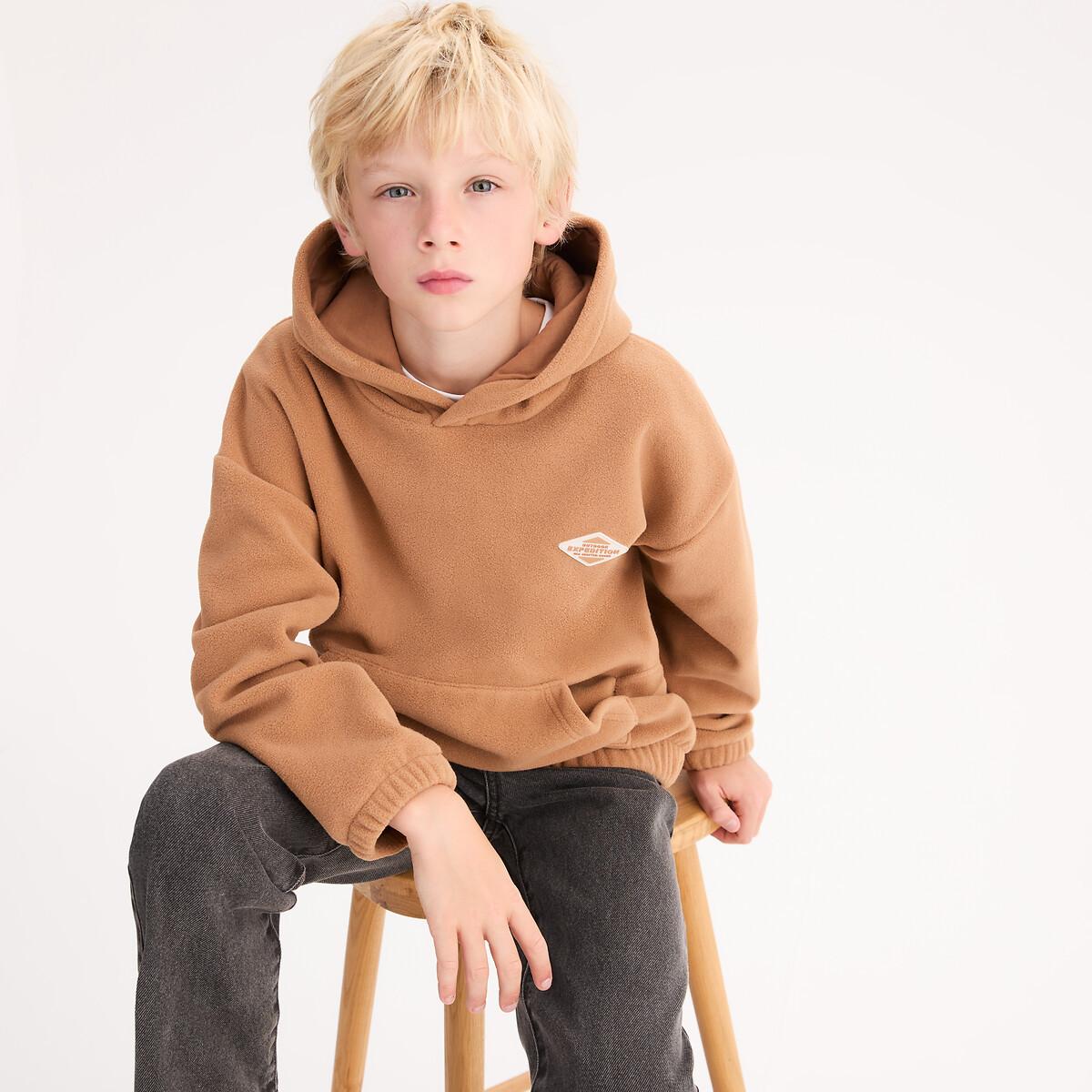 La Redoute Collections  Fleece-Shirt mit Kapuze 